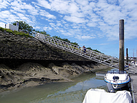 Sous la passerelle